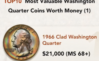 1966 clad quarter, 1953-D silver quarter, 1949-D key date, valuable Washington quarters, coin collecting, PennyVerse