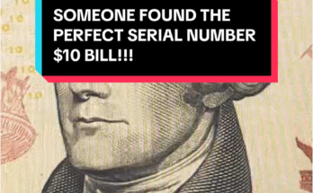 SOMEONE FOUND THE PERFECT SERIAL NUMBER 10 BILL findingmoney cash savingmoney money